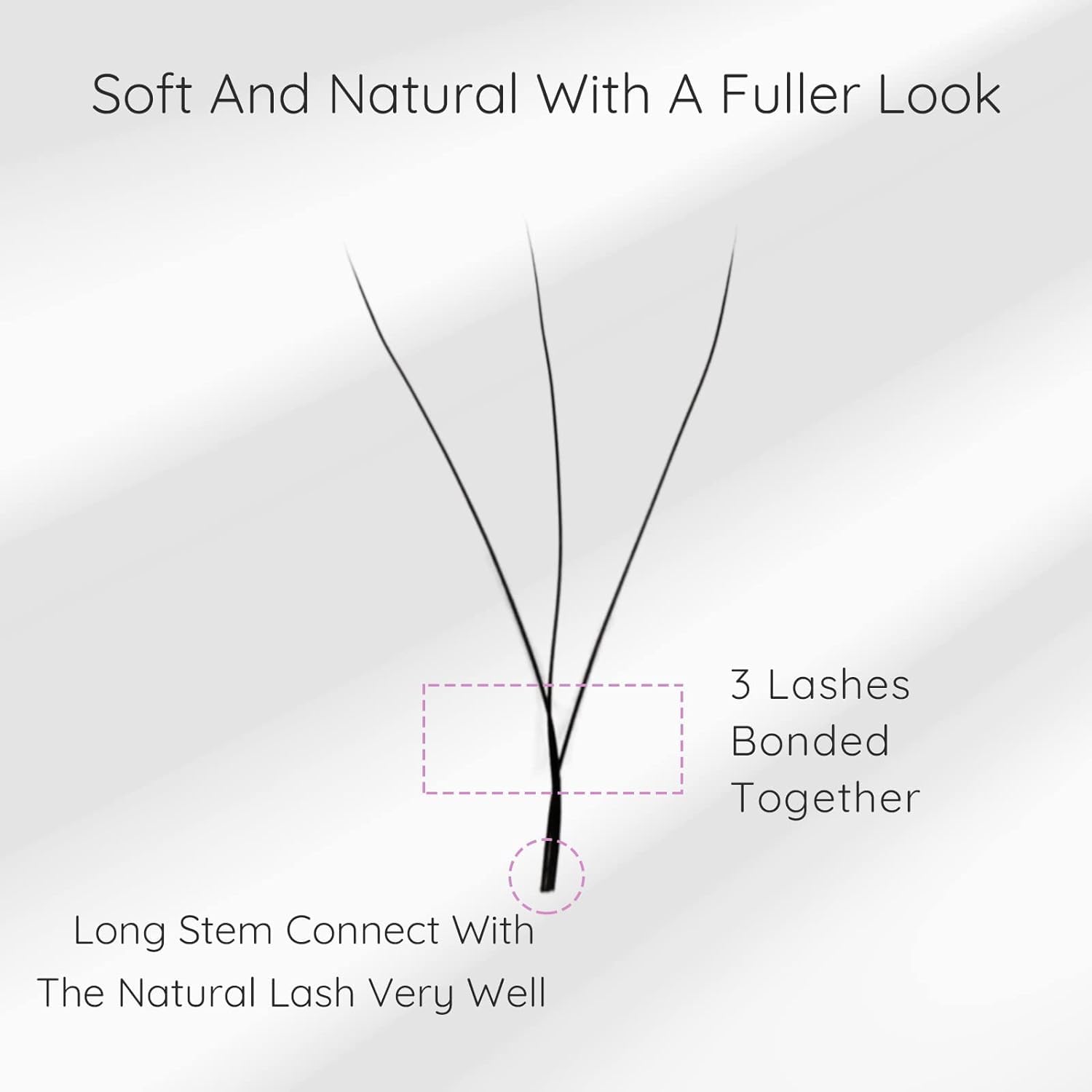 EMEDA W Lash Extensions C Curl .07mm 12mm – Premade 3D Volume Fans