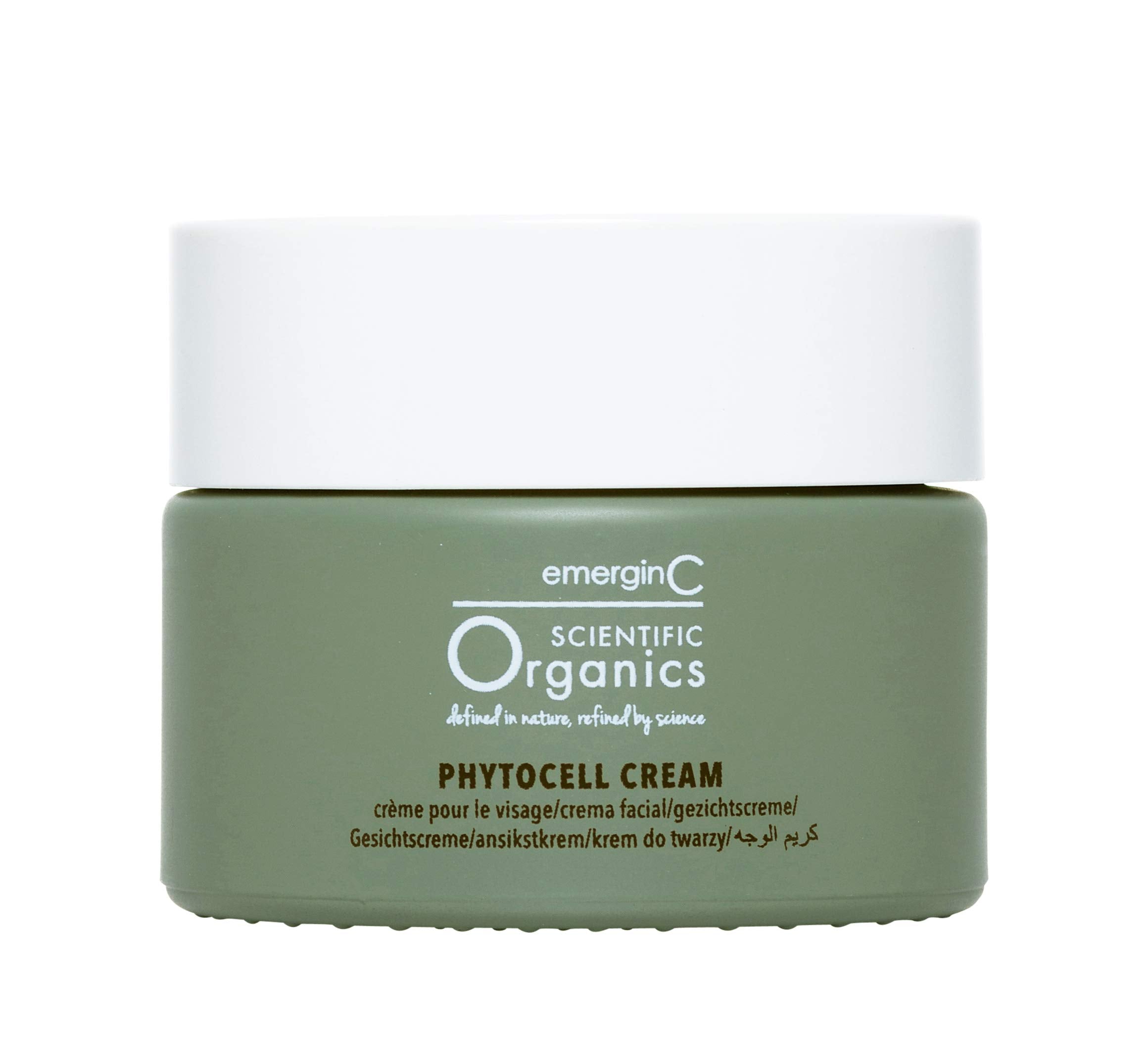 emerginC Scientific Organics Phytocell Anti-Aging Cream – Hydrating Plant Stem Cell Facial Moisturizer (50 ml)