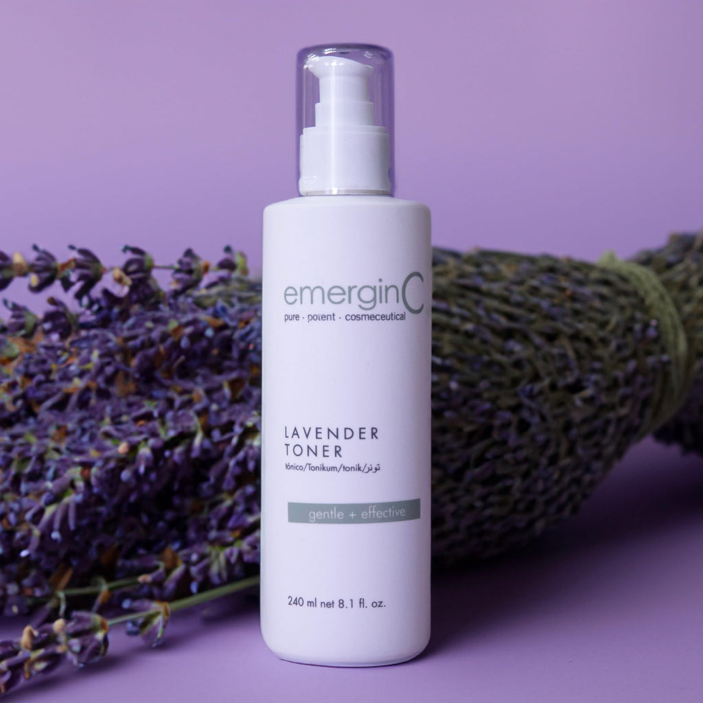 emerginC Soothing Lavender Toner | Gentle, Alcohol-Free Toner for Sensitive Skin (8.1 oz / 240 ml)