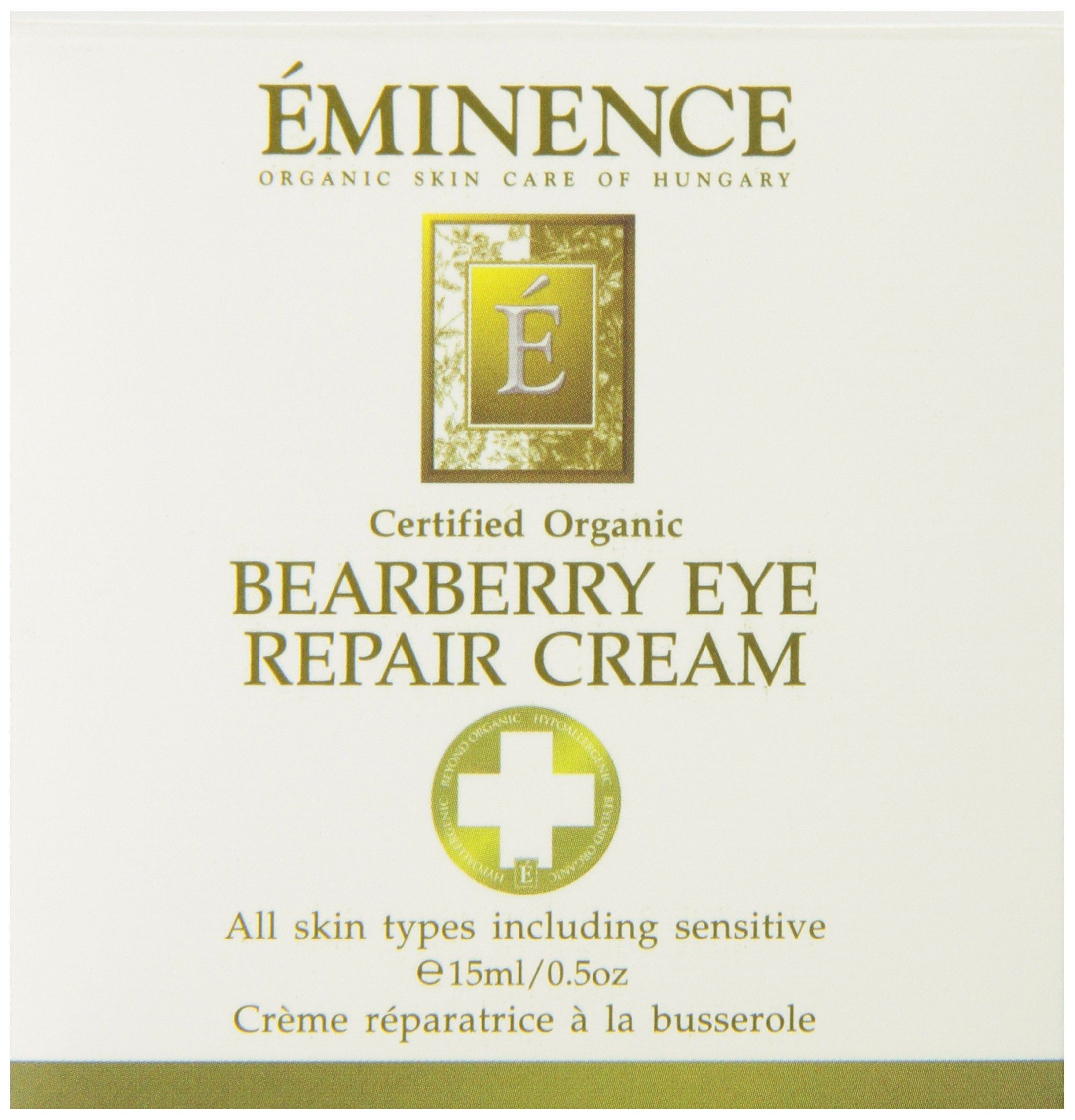 Eminence Organic Skincare Bearberry Eye Repair Cream 0.5 oz | Nourishing Under-Eye Care