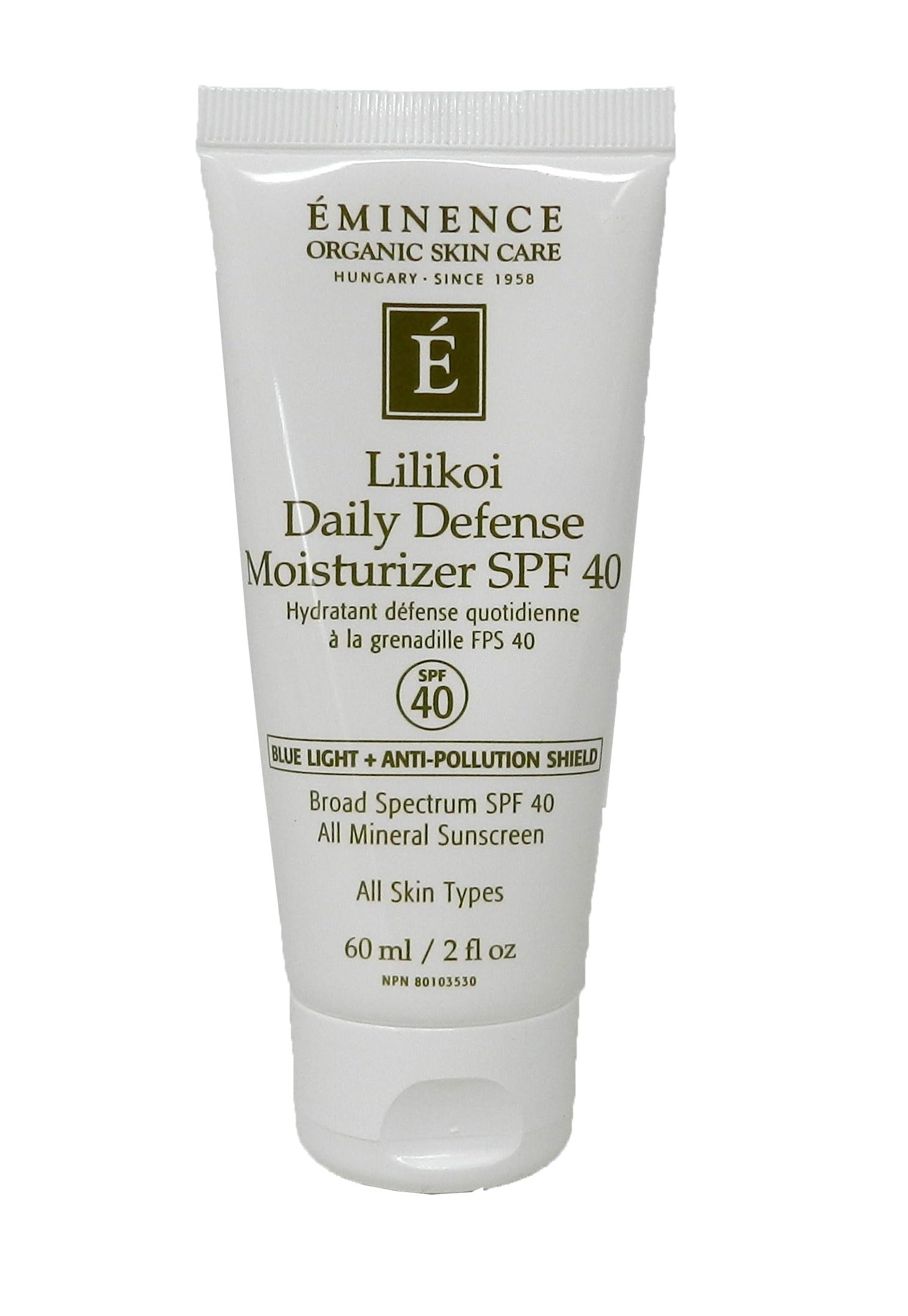 Eminence Lilikoi Daily Defense Moisturizer SPF 40 - Vanilla (2 oz)