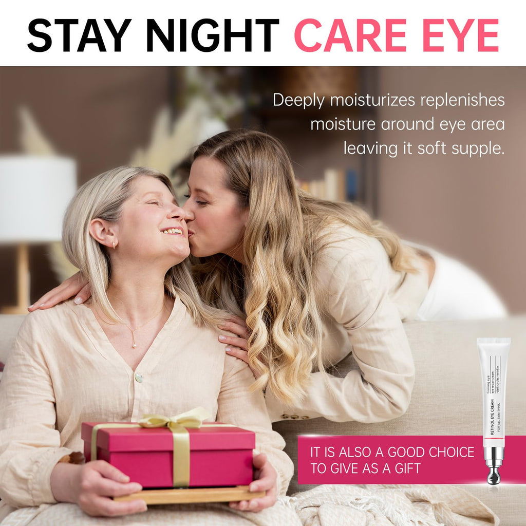 Emisun Retinol Eye Cream – Instant Reduction of Eye Bags, Dark Circles & Puffiness | 0.7 oz