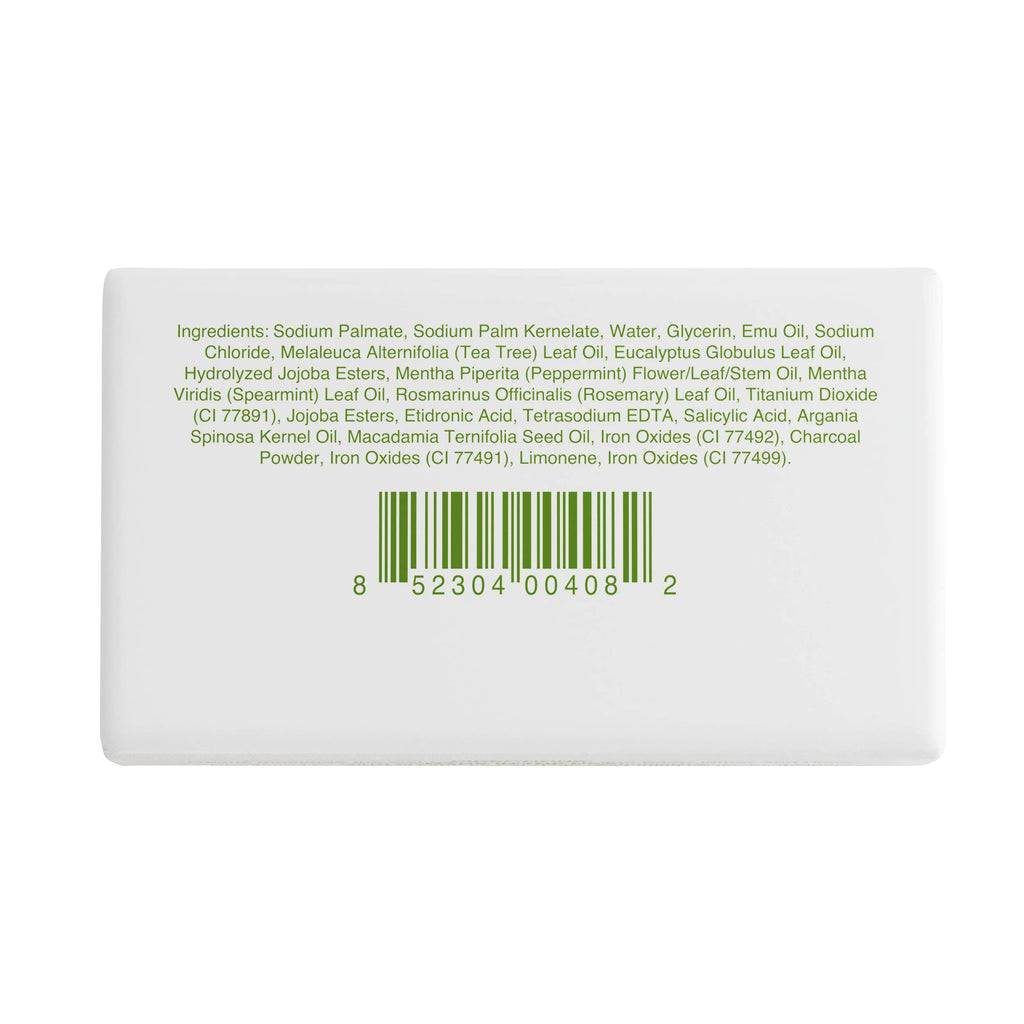 Emuaid Therapeutic Moisture Bar – Medicated Face & Body Cleanser with 5% Emu Oil, Tea Tree & Botanical Oils (5oz)