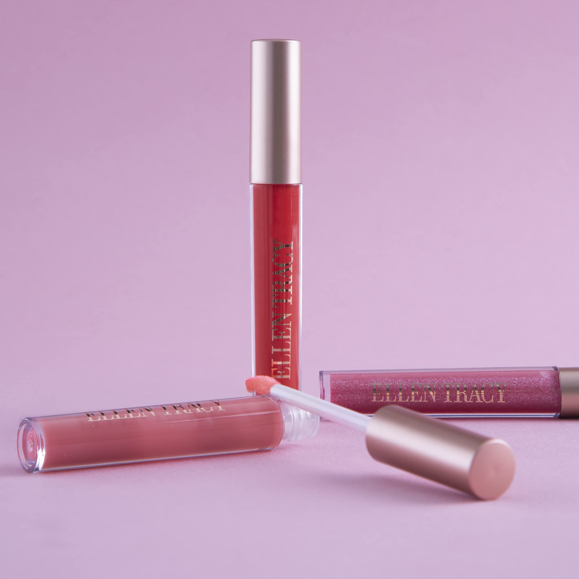 Enchante Ellen Tracy Lip Gloss Collection - 5-Piece Shimmer Gloss Set