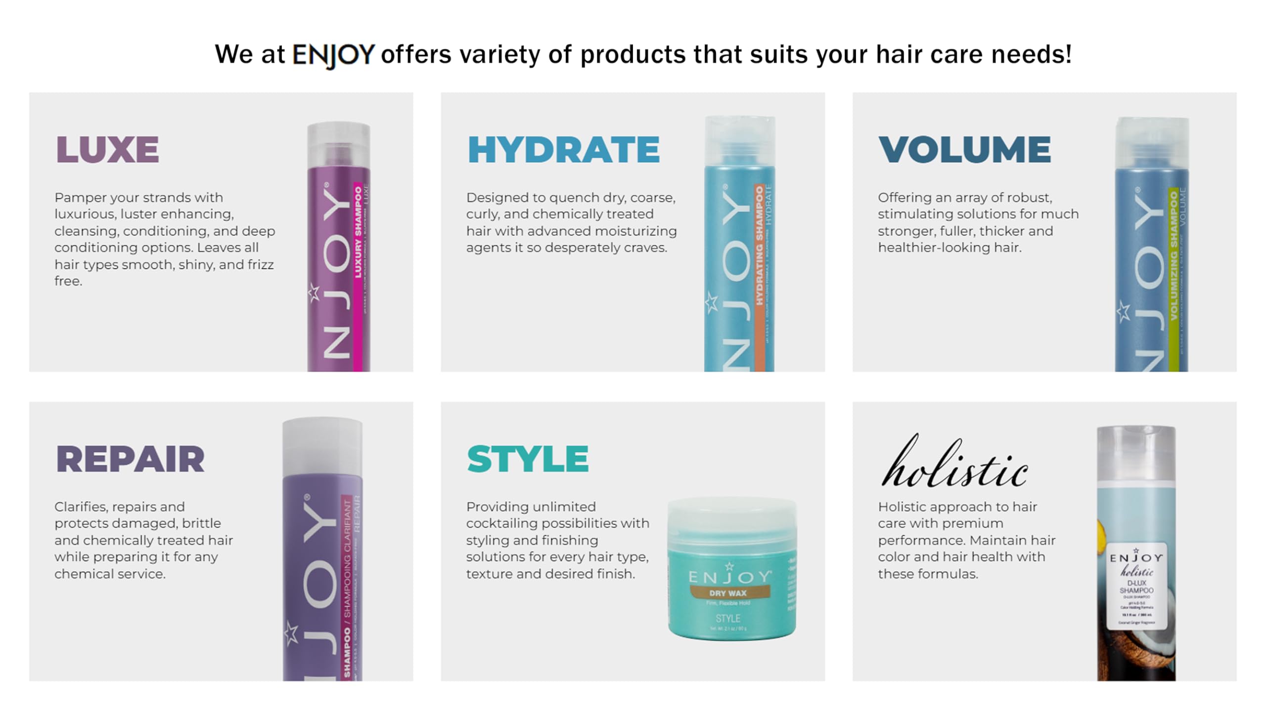 Enjoy Blow Dry Lotion: Volumizing, Weightless Body for Fine Hair