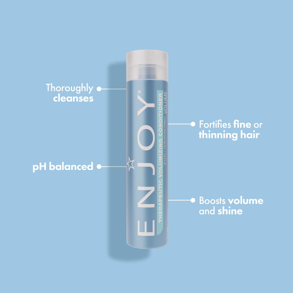 Enjoy Hair Care Therapeutic Volumizing Conditioner – pH 4.5–5.5, Color-Safe, 33.8 oz