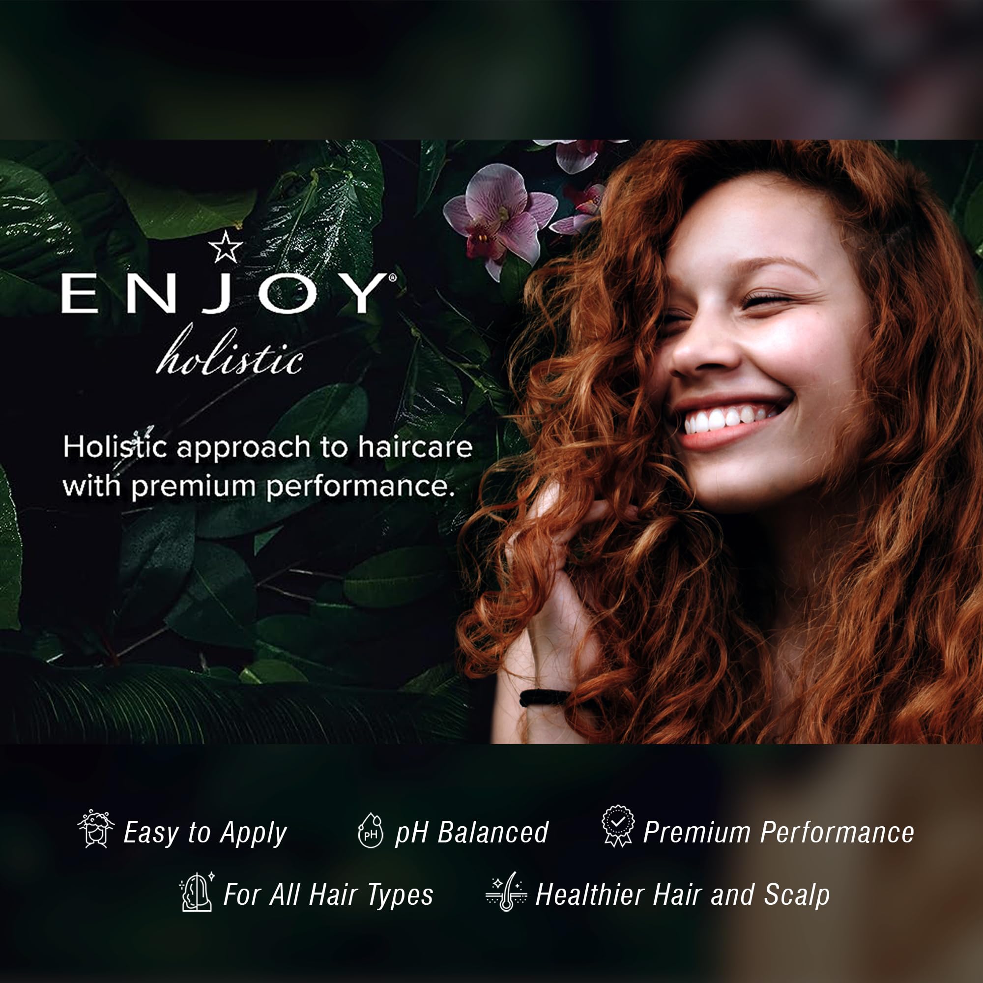 Enjoy Holistic D-LUX Conditioner – pH 4.0-5.0, Damaged & Curly Hair, 33 oz