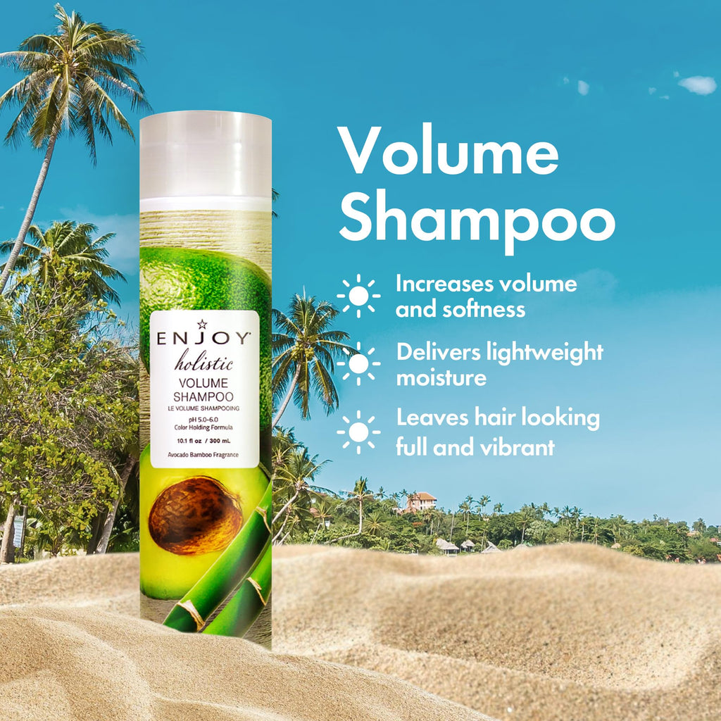 ENJOY Holistic Volume Shampoo – pH 5.0–6.0, Color-Safe, 33 oz