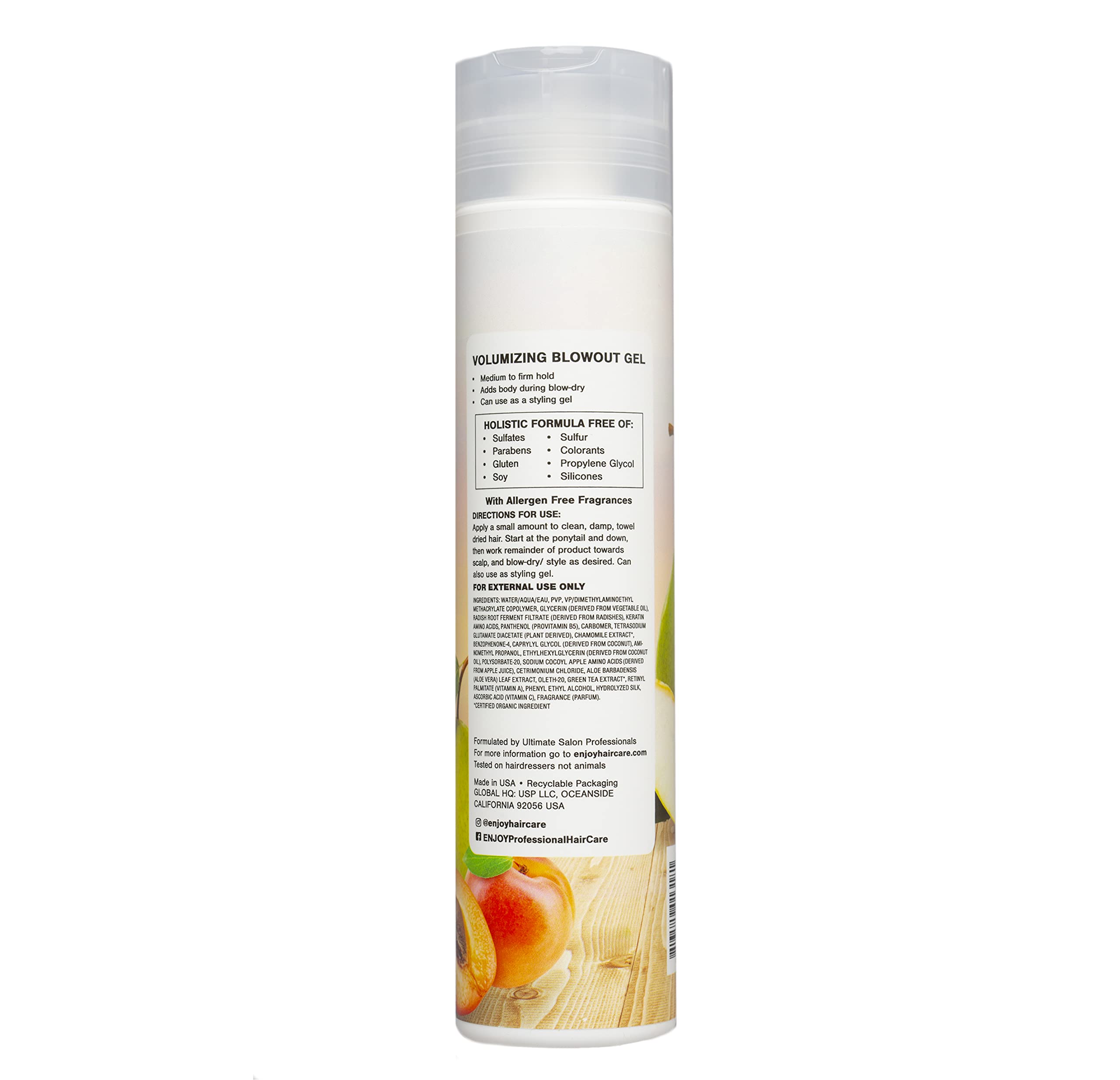 Enjoy Volumizing Blowout Gel — Lightweight Lift & Touchable Texture for Fine to Medium Hair