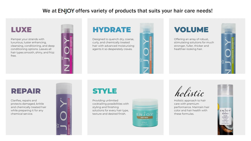 Enjoy Volumizing Elixir – Lightweight Root Lift for Fine Hair | Water-Based Texturizer, Humidity-Resistant Hold (2 oz / 8.8 oz)