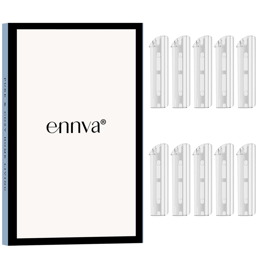 ENNVA Metal Razor Replacement Blades – Pack of 10 | Stainless Steel, Made in Japan