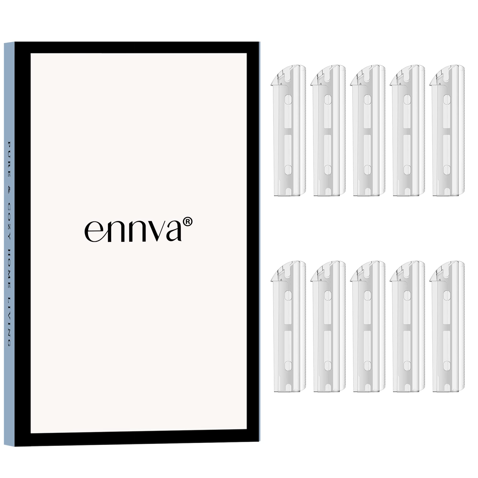ENNVA Metal Razor Replacement Blades – Pack of 10 | Stainless Steel, Made in Japan