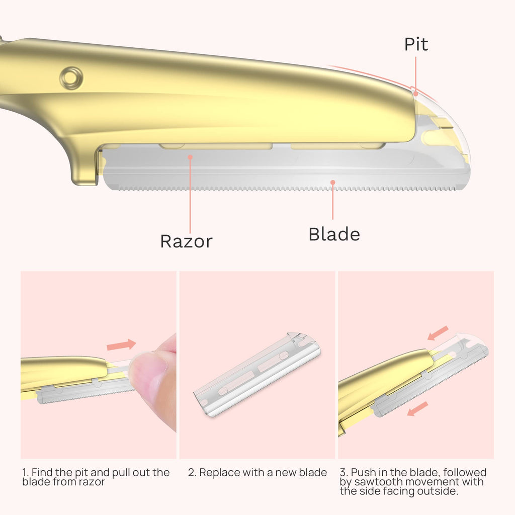 ENNVA Metal Razor Replacement Blades – Pack of 10 | Stainless Steel, Made in Japan