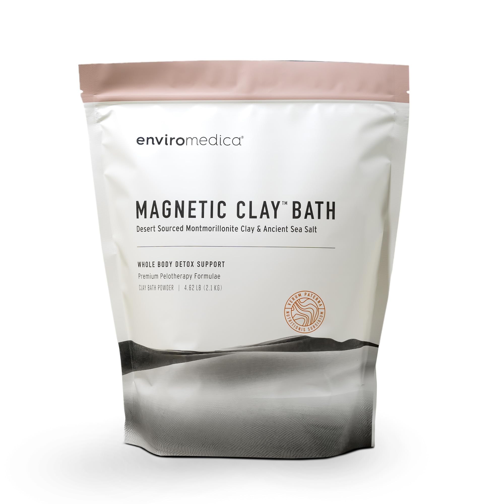 Enviromedica Magnetic Bentonite Clay Bath – 500g with Himalayan Salt | Purifying Bath Soak, Body & Face