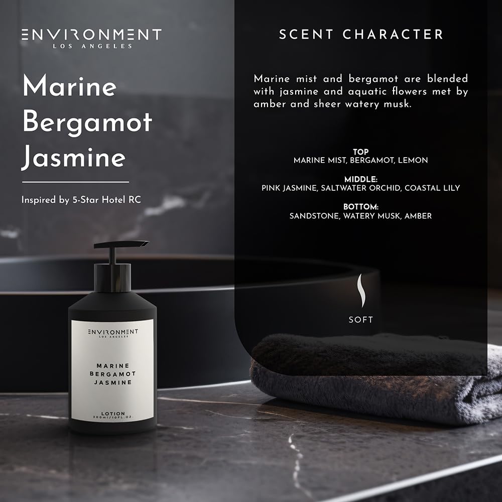 ENVIRONMENT RC Lotion 300ml — Luxury Scented Moisturizer (Marine, Bergamot & Jasmine) for Dry Skin