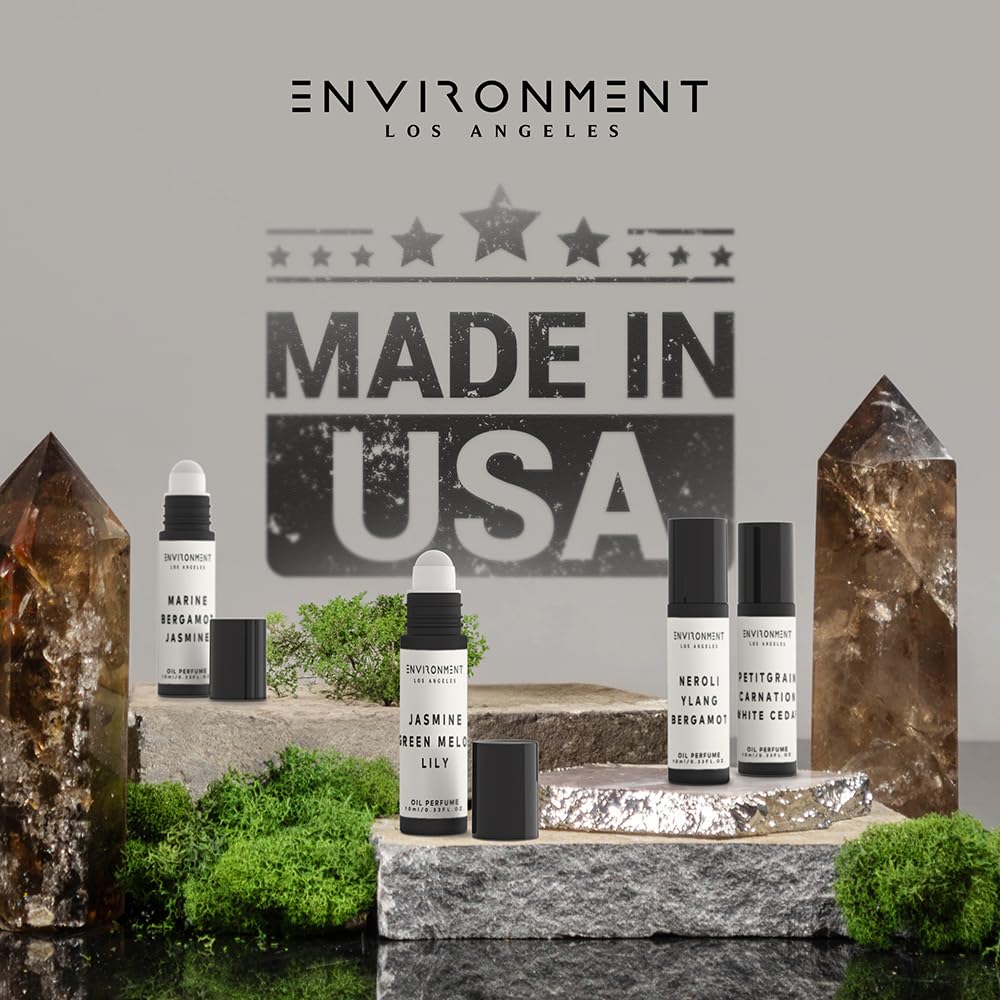 ENVIRONMENT WSTN 10ml Roll-On Perfume – White Tea, Cedar & Aloe Vera | Luxury Vegan Fragrance