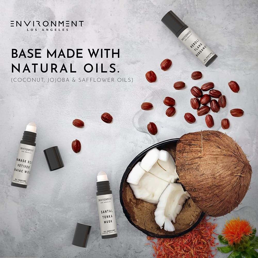 ENVIRONMENT WSTN 10ml Roll-On Perfume – White Tea, Cedar & Aloe Vera | Luxury Vegan Fragrance