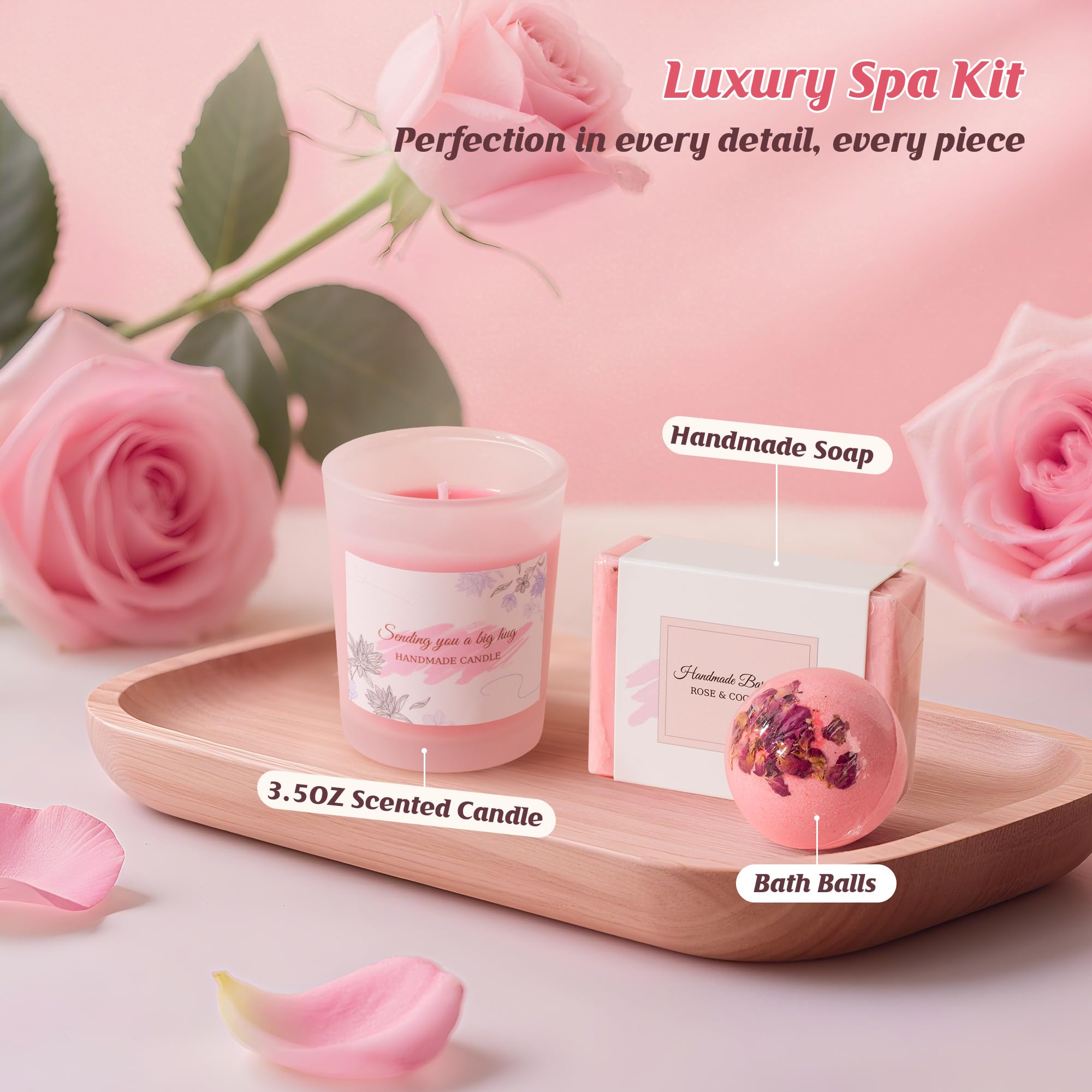 ENVTEK Gift Box for Women – Luxury Self-Care Spa Set for Birthdays & Get Well