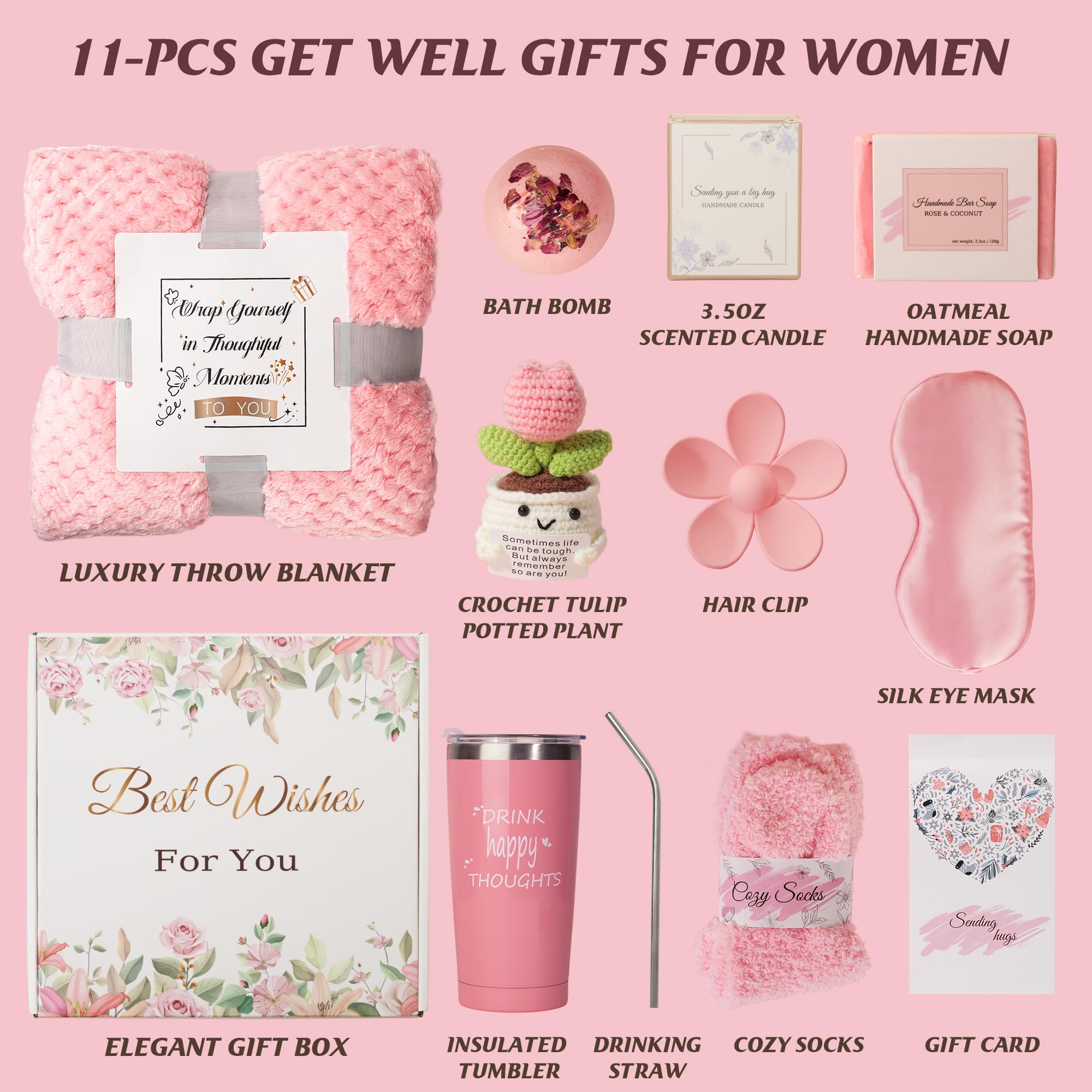 ENVTEK Gift Box for Women – Luxury Self-Care Spa Set for Birthdays & Get Well
