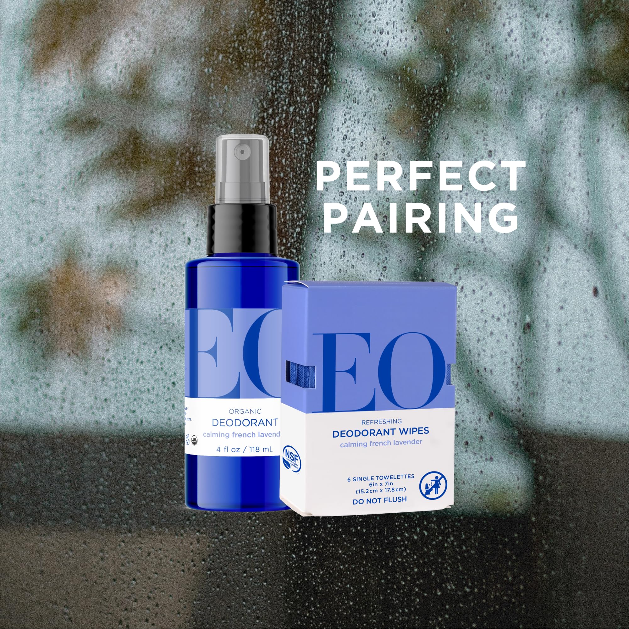 EO Organic Deodorant Spray with Lavender — 4 oz x3, Plant-Based, Aluminum-Free