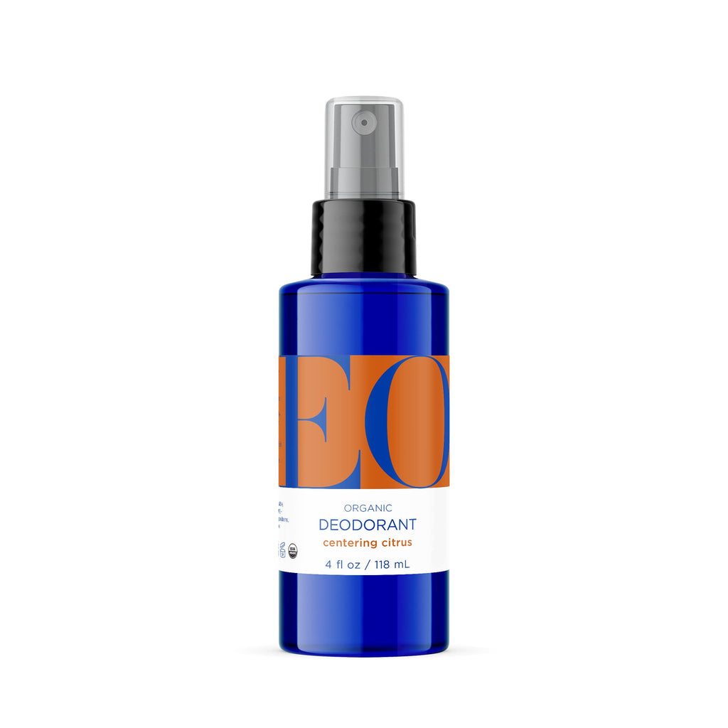 EO Organic Deodorant Spray Citrus - 4 oz | Plant-Based, Aluminum-Free