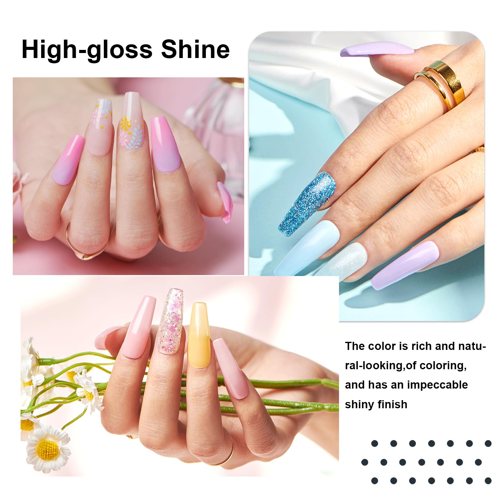 EODCI 31 Pcs Dip Powder Nail Kit – 20 Colors, No Lamp Needed, Top/Base Coat & Activator