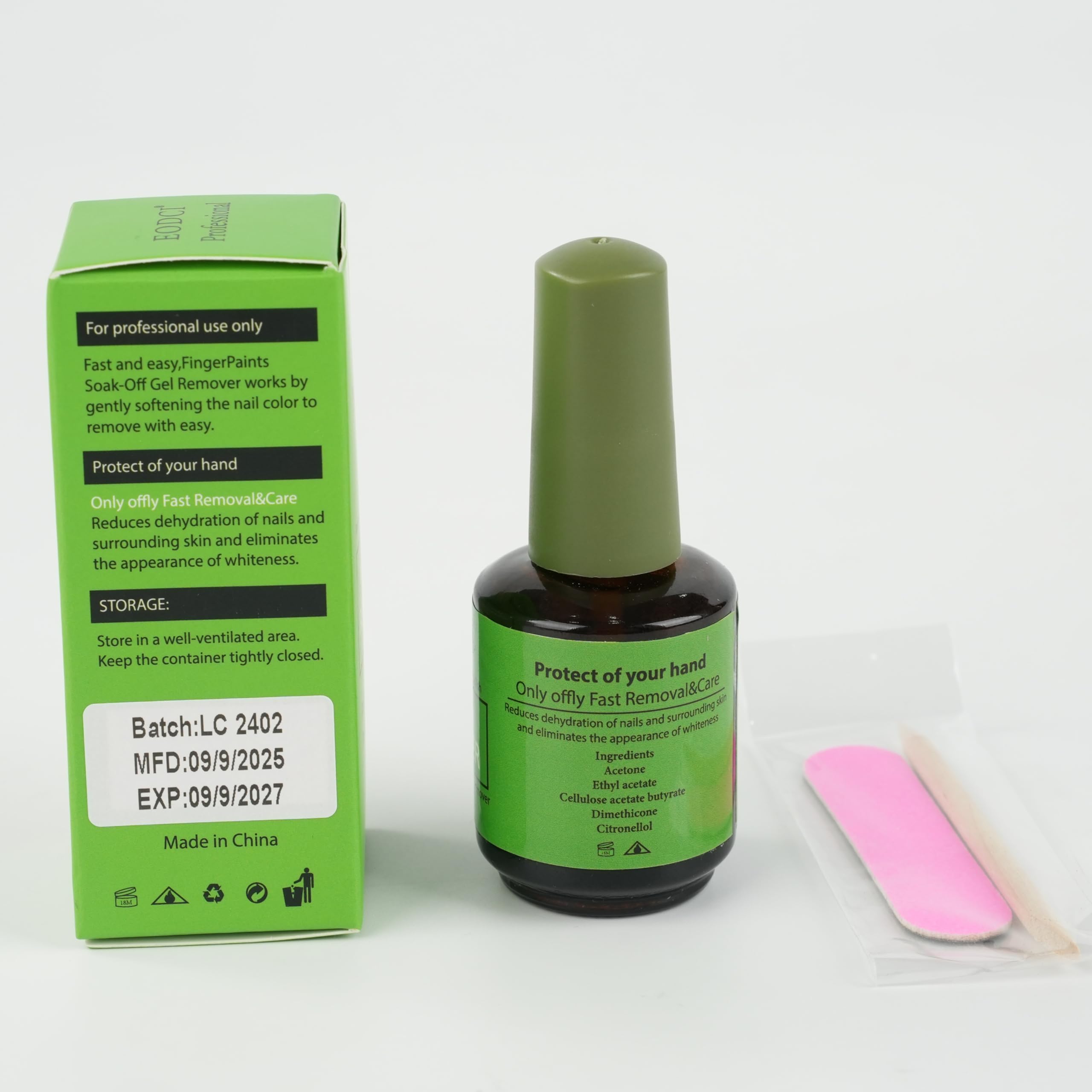 Eodci 3-Piece Magic Nail Polish Remover Set – Quick Soak-Off Gel Polish Remover