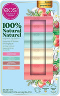 EOS Natural Shea Lip Balm Stick – 8-Pack (Strawberry Sorbet, Sweet Mint, Vanilla Bean, Juicy Peach)