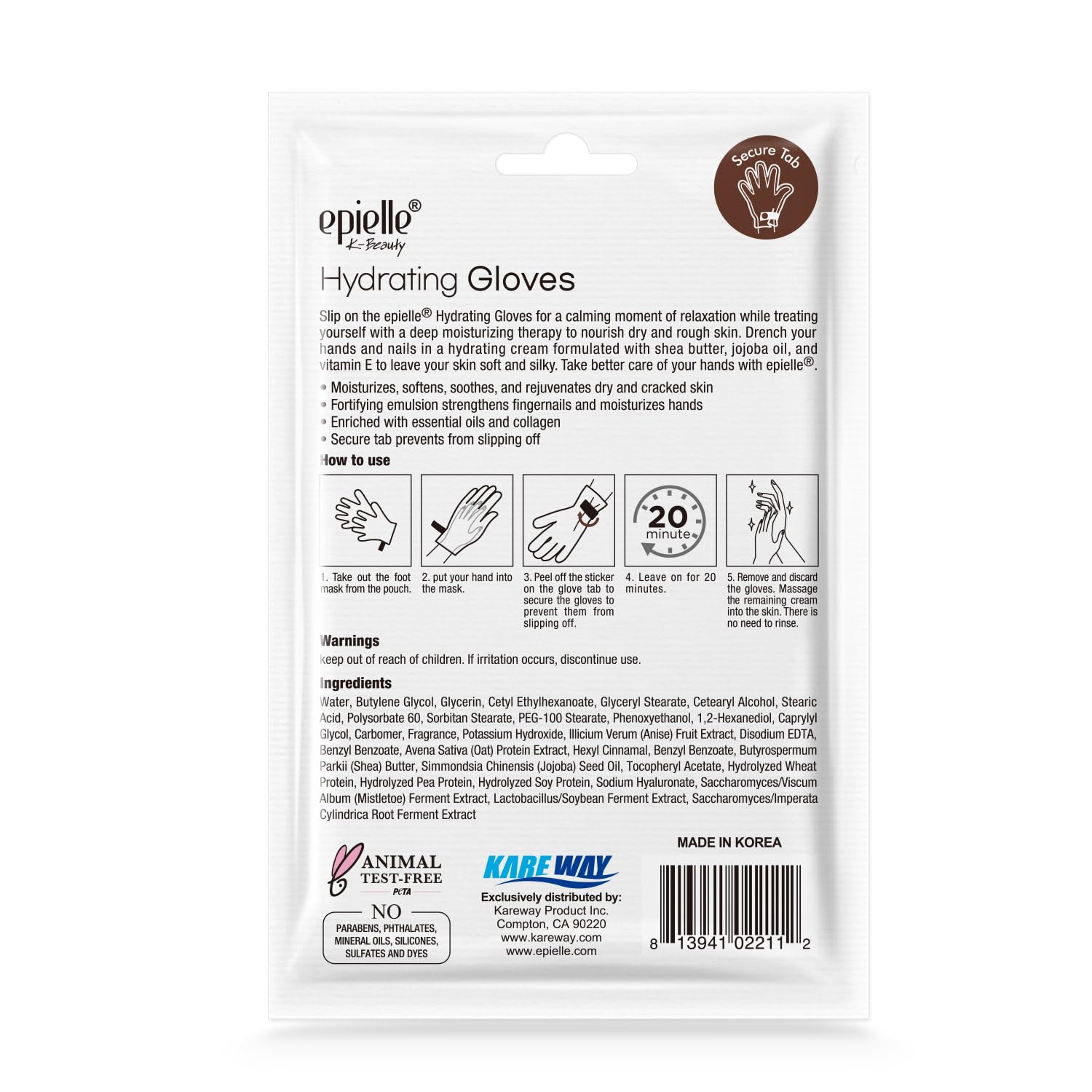 Epielle Hydrating Hand & Foot Masks – Moisturizing Gloves & Socks Spa Kit