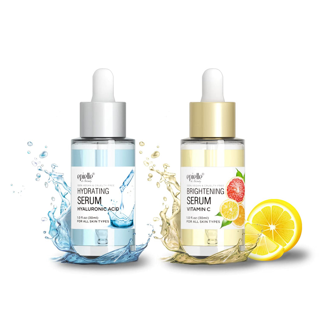 Epielle Hydrating Vitamin C Serum with Hyaluronic Acid — 100% Vegan & Cruelty-Free