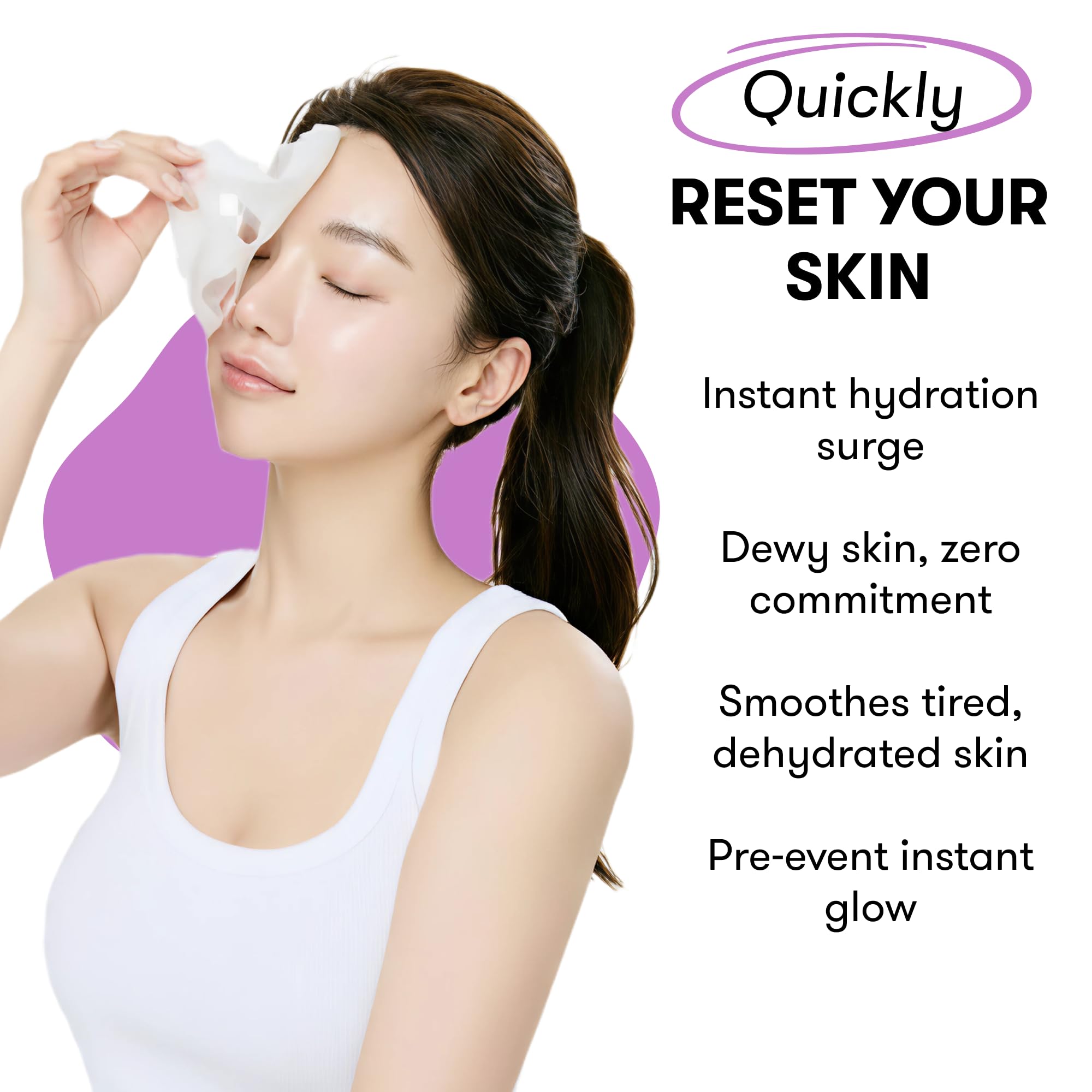 Epielle Niacinamide Korean Face Masks 20 Pack – Pore-Minimizing Sheet Masks with Bakuchiol