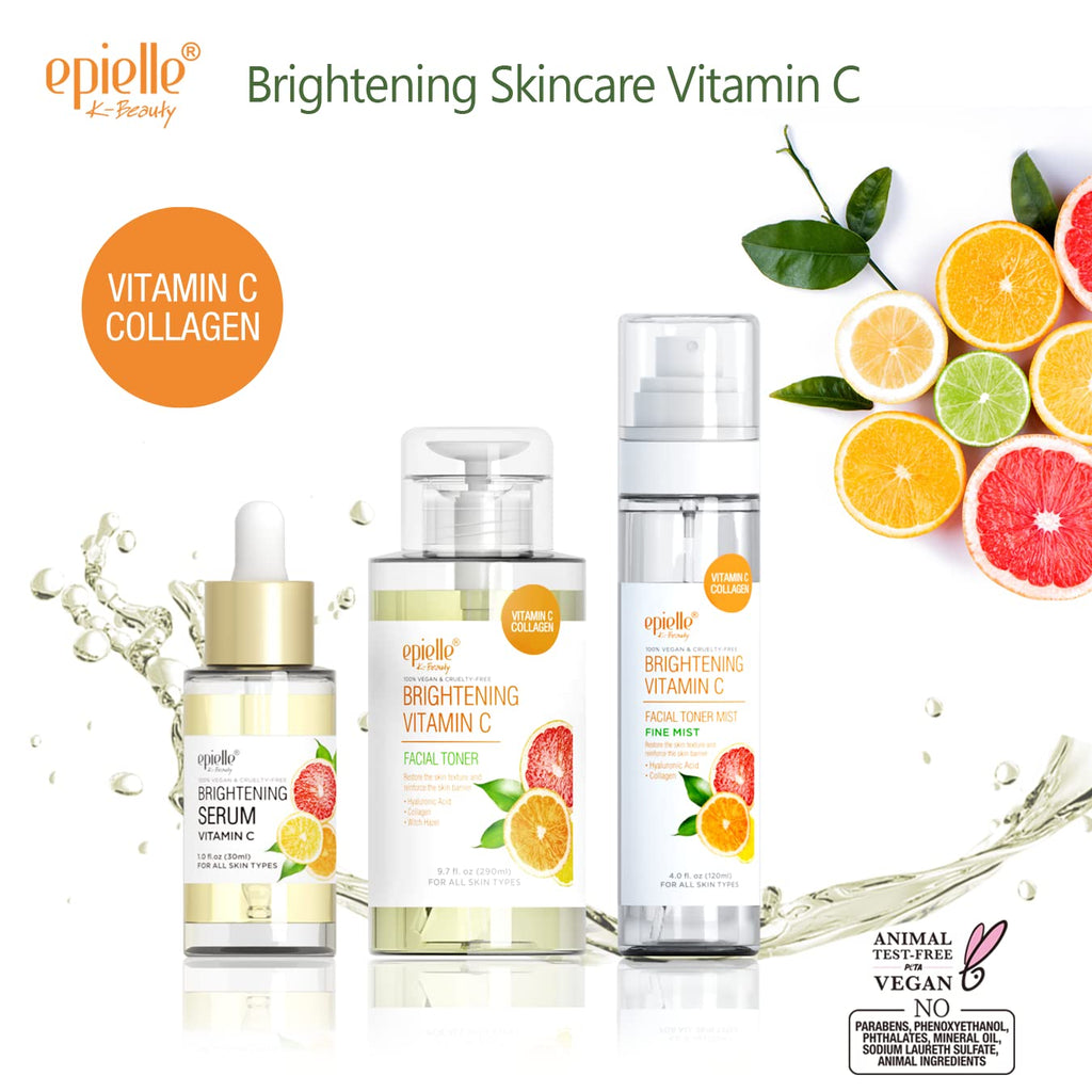 Epielle Hydrating Vitamin C Serum with Hyaluronic Acid — 100% Vegan & Cruelty-Free