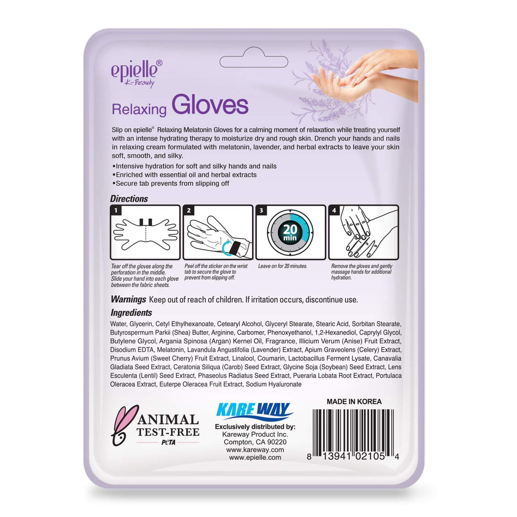 Epielle Relaxing & Nourishing Hand & Foot Masks – 6 Moisturizing Gloves & 6 Moisturizing Socks