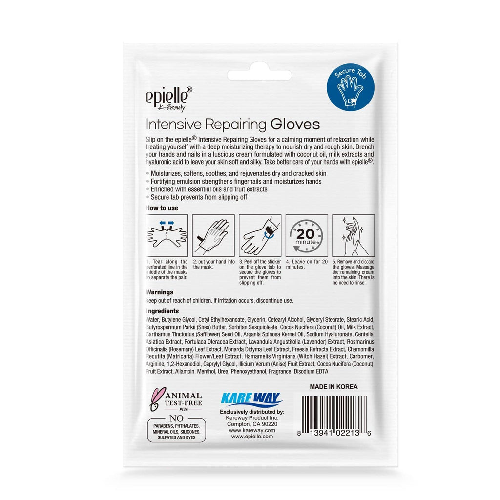 Epielle Intensive Repairing Hand Masks – Deep Moisturizing Gloves (6 Pairs)