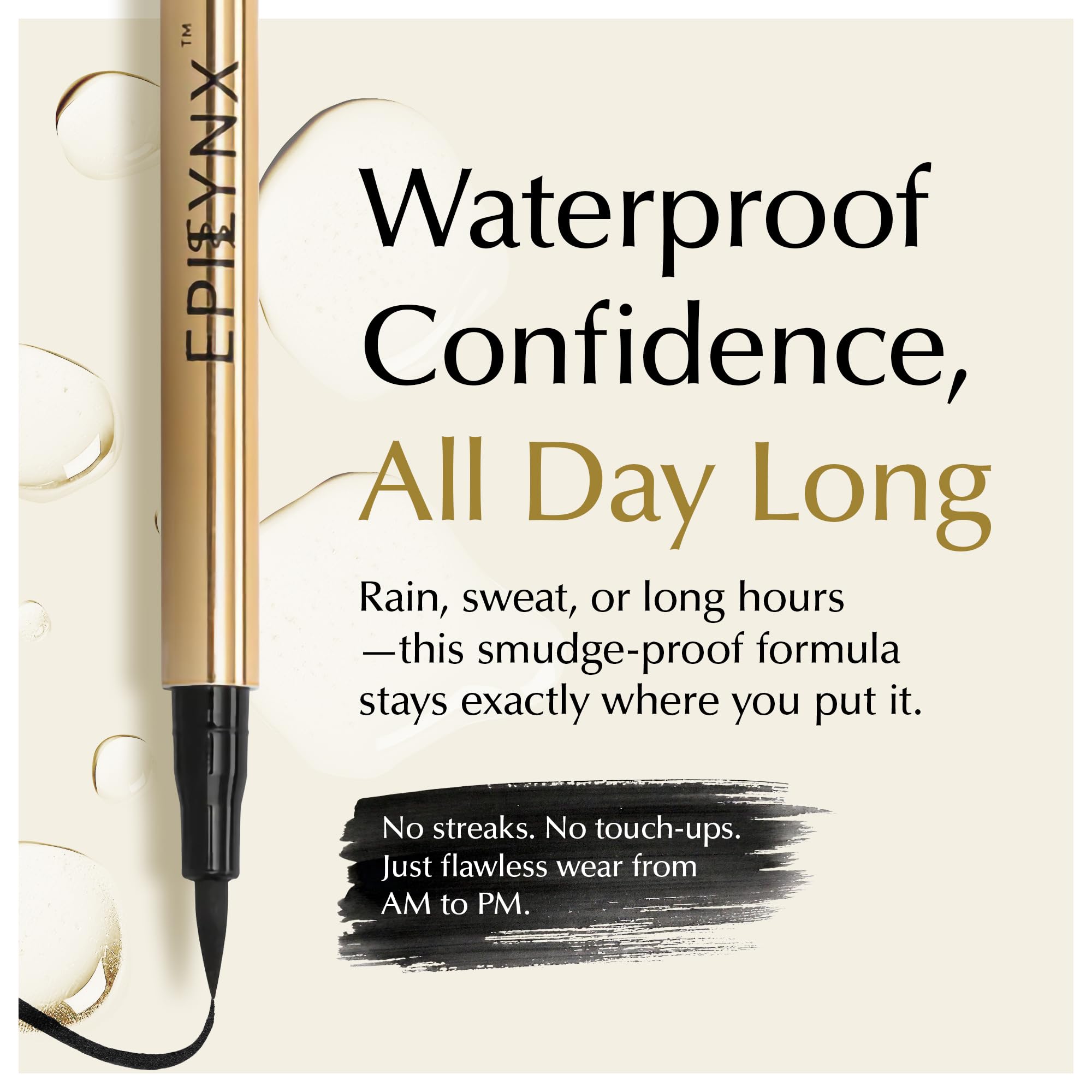 EPILYNX Liquid Eyeliner – Hypoallergenic, Waterproof, Vegan, Gluten-Free