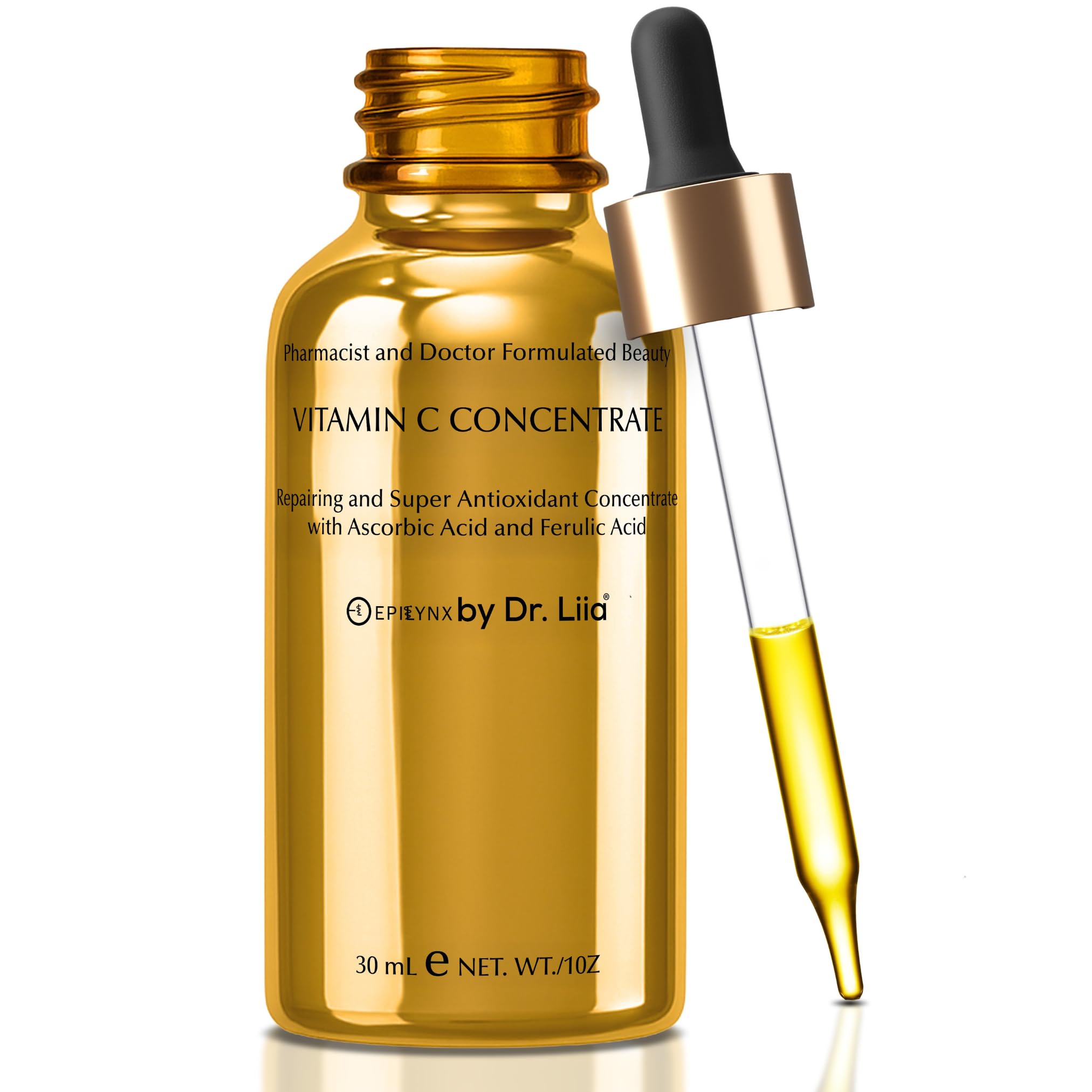 EpiLynx Vitamin C Face Serum – Brightening, Hydrating Antioxidant for Sensitive Skin (Vegan & Gluten-Free)