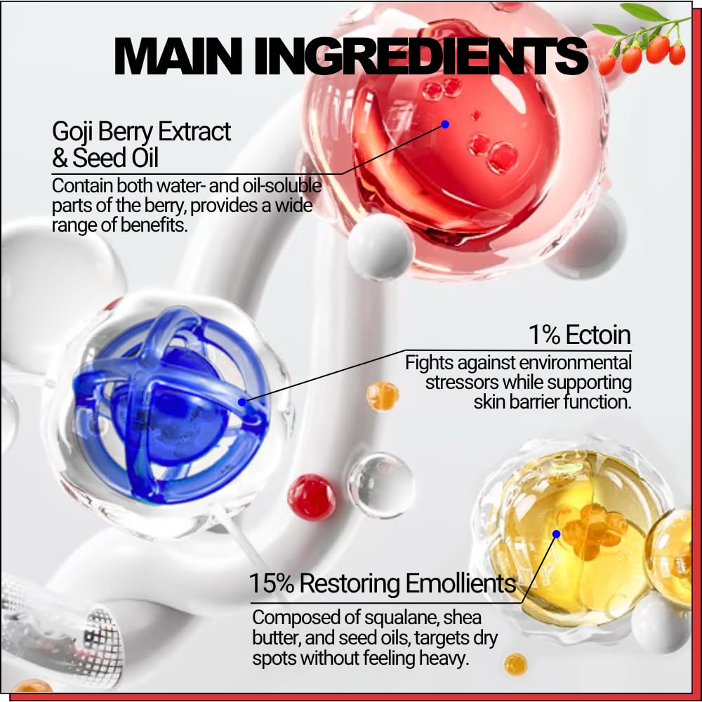 EqualRXN Goji Ectoin Recovery Lip Balm — Hydrating Lip Care with Papaya Enzyme