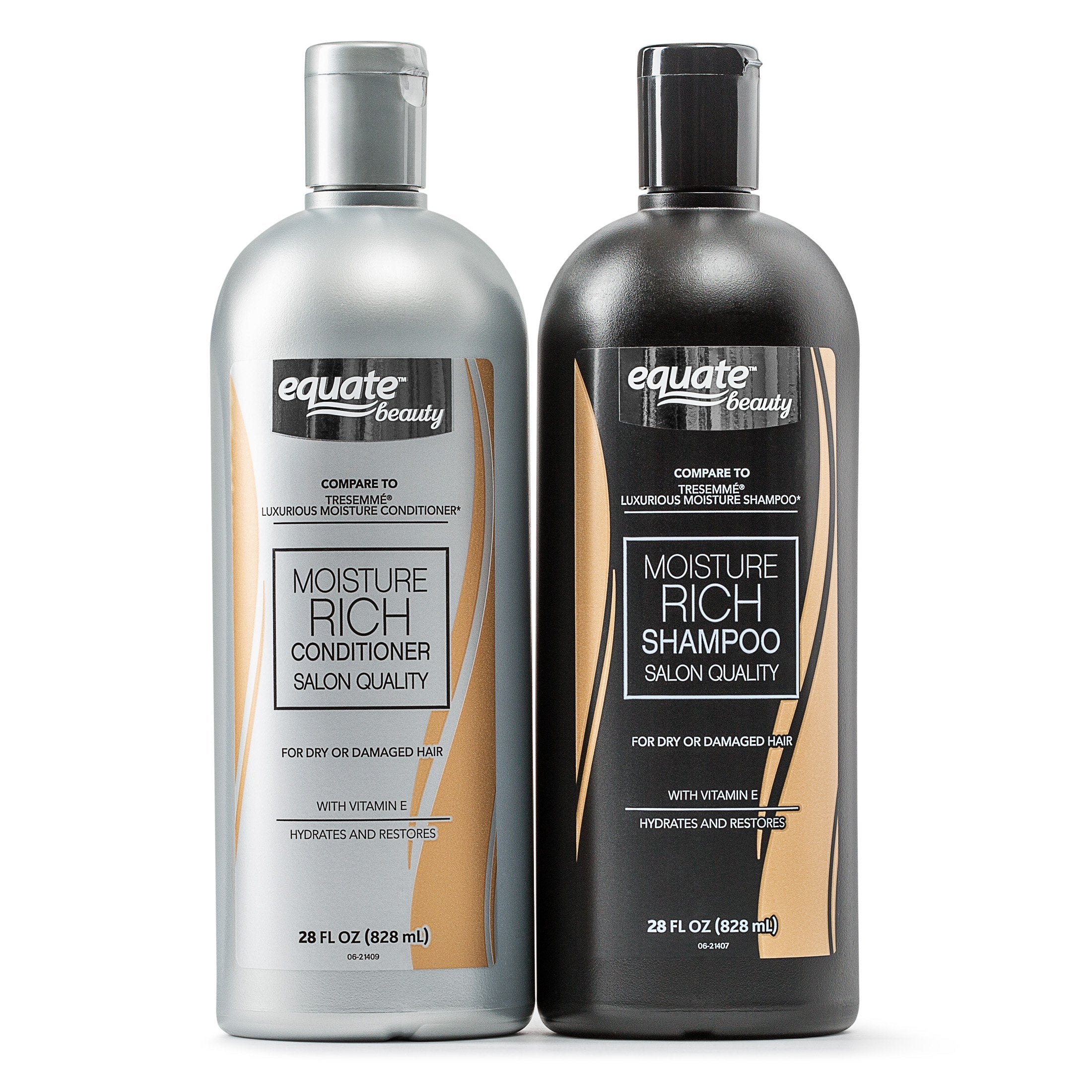 Equate Beauty Moisture Rich Shampoo & Conditioner, 28 fl oz – Pack of 2
