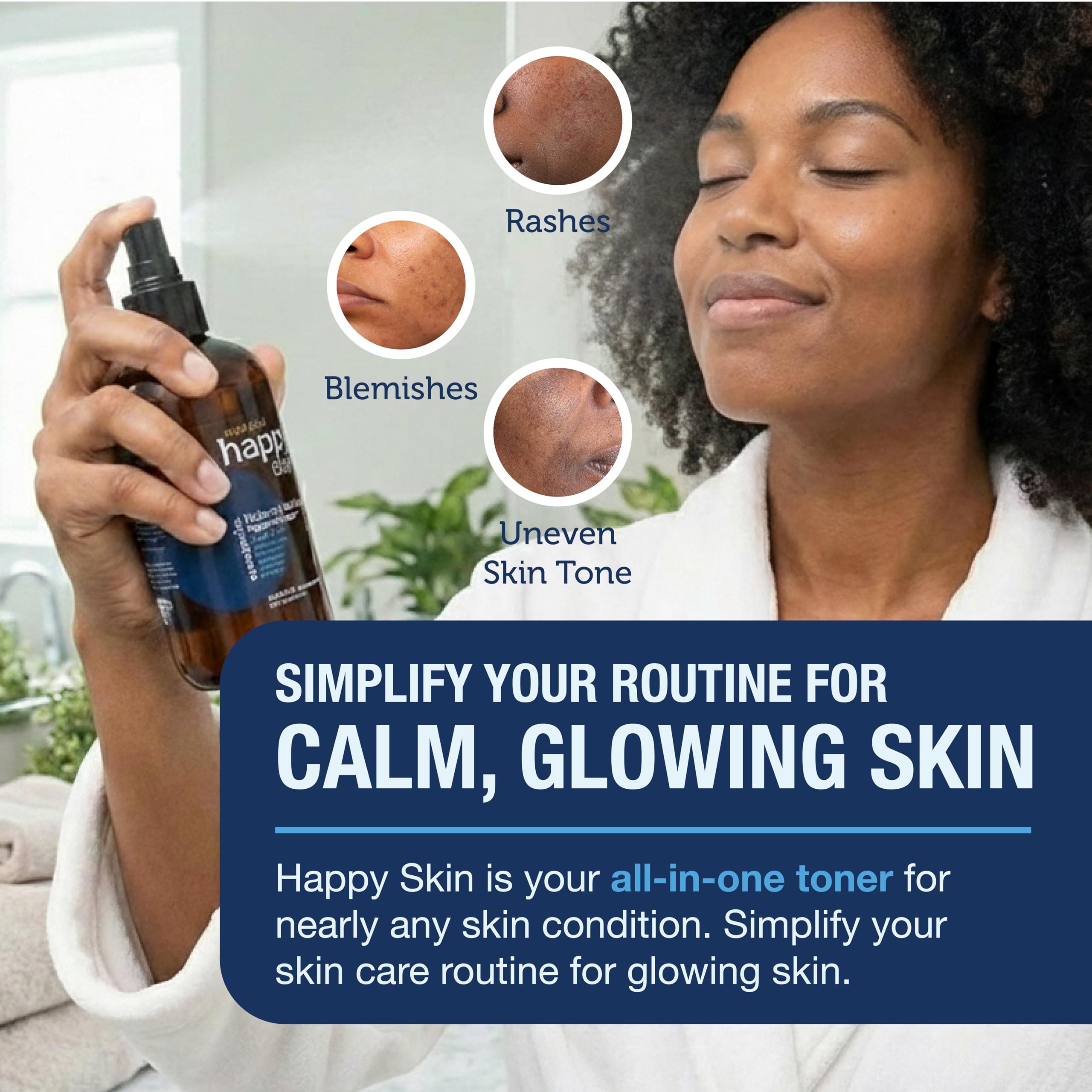 Era Organics Happy Skin HOCl Spray – Travel-Size Face & Body Cleansing Toner (2oz)