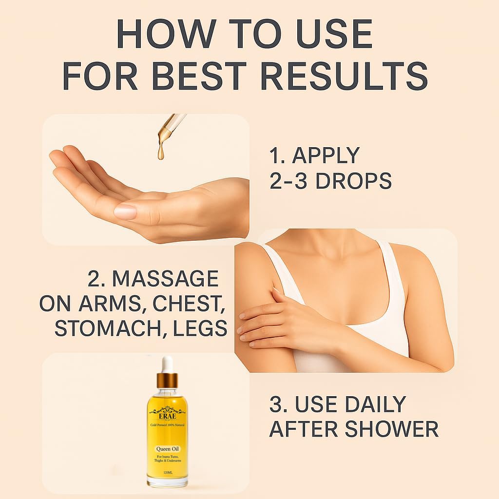 ERAE Queen Body Oil – Cold-Pressed Botanical Hydration for Smooth, Lightweight Skin