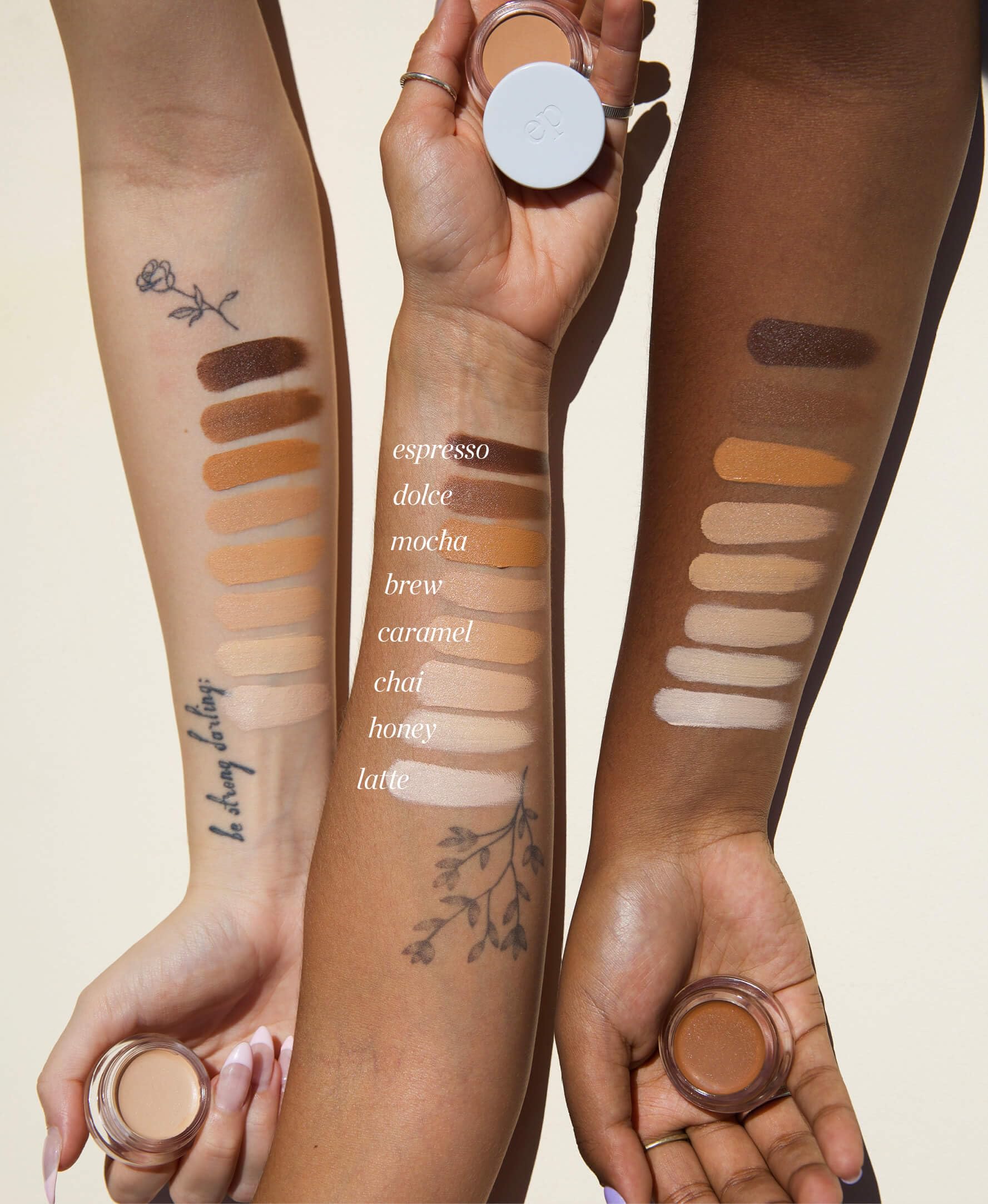 Ere Perez Arnica All-Cover Pot Concealer in Brew – Satin Finish, Full Coverage, Vegan