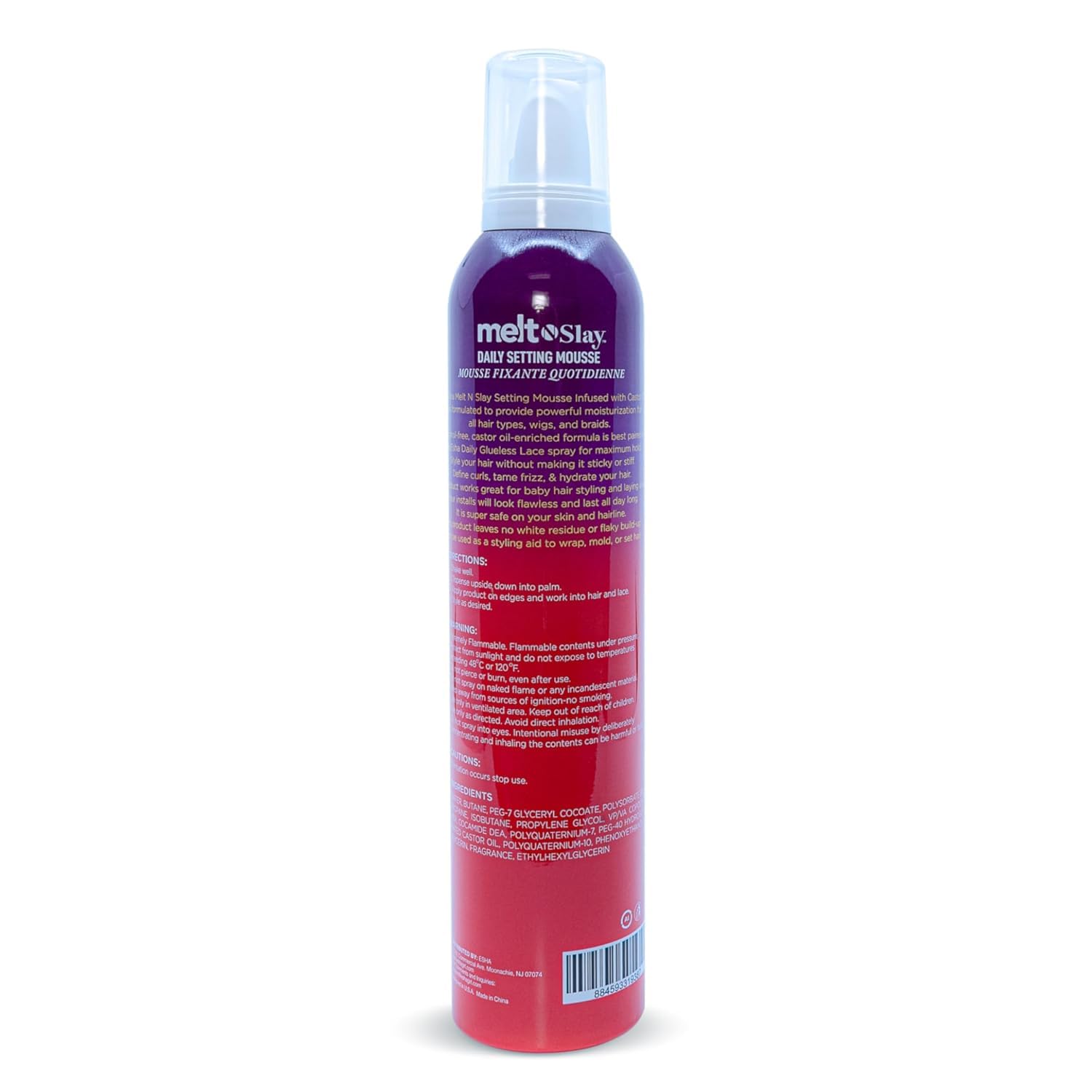 Esha Melt N Slay Daily Setting Hair Mousse – Tame Frizz & Style (12 oz)