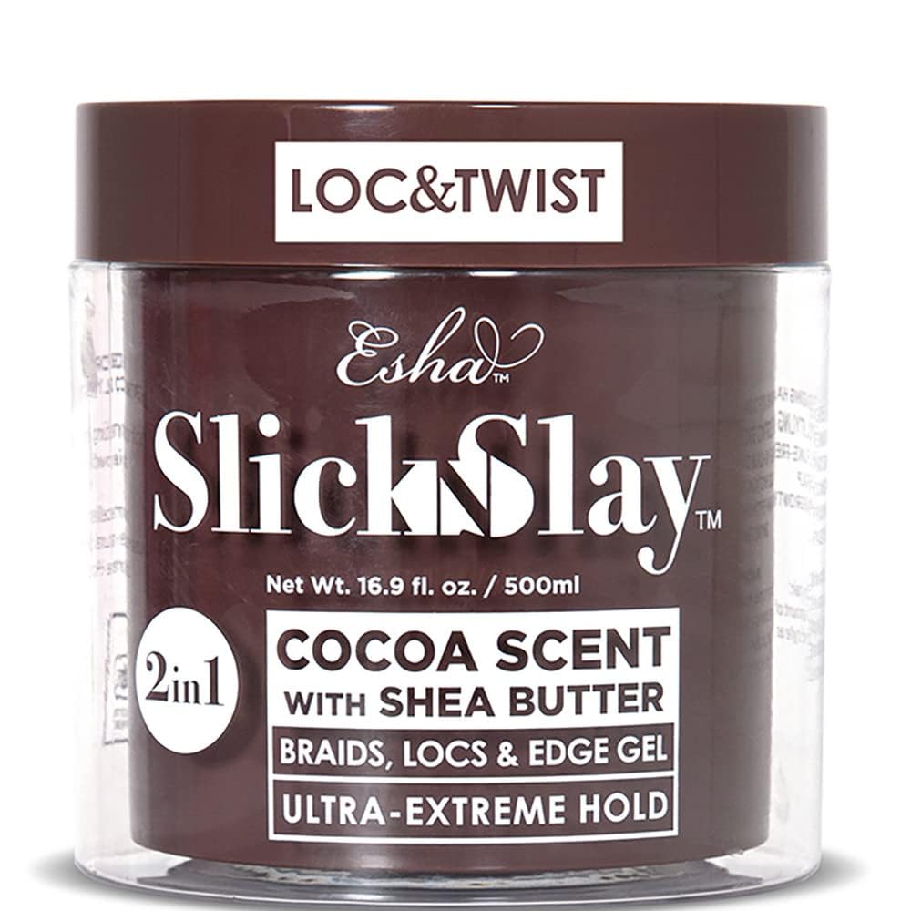 Esha Hair Slick N Slay Braiding Gel Cocoa – Ultra Extreme Hold & Hydration