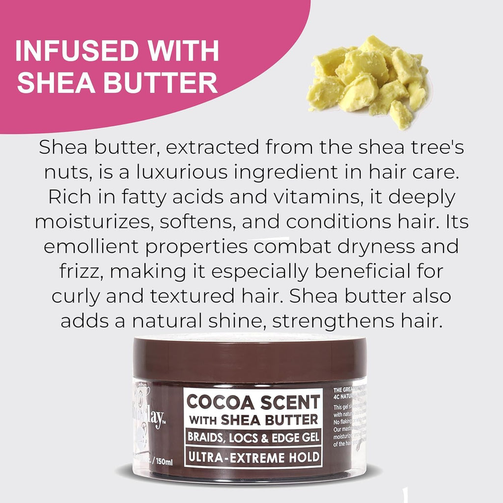 Esha Hair Slick N Slay Braiding Gel Cocoa – Ultra Extreme Hold & Hydration