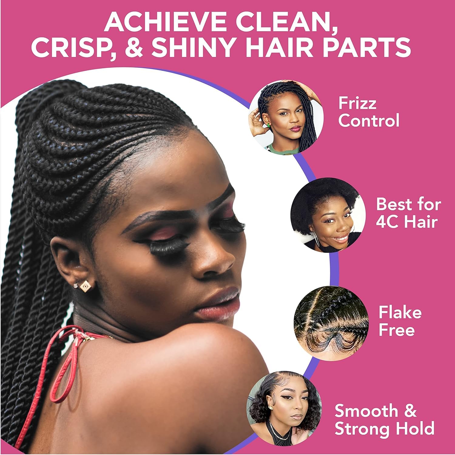 Esha Hair Slick N Slay Braiding Gel Cocoa – Ultra Extreme Hold & Hydration
