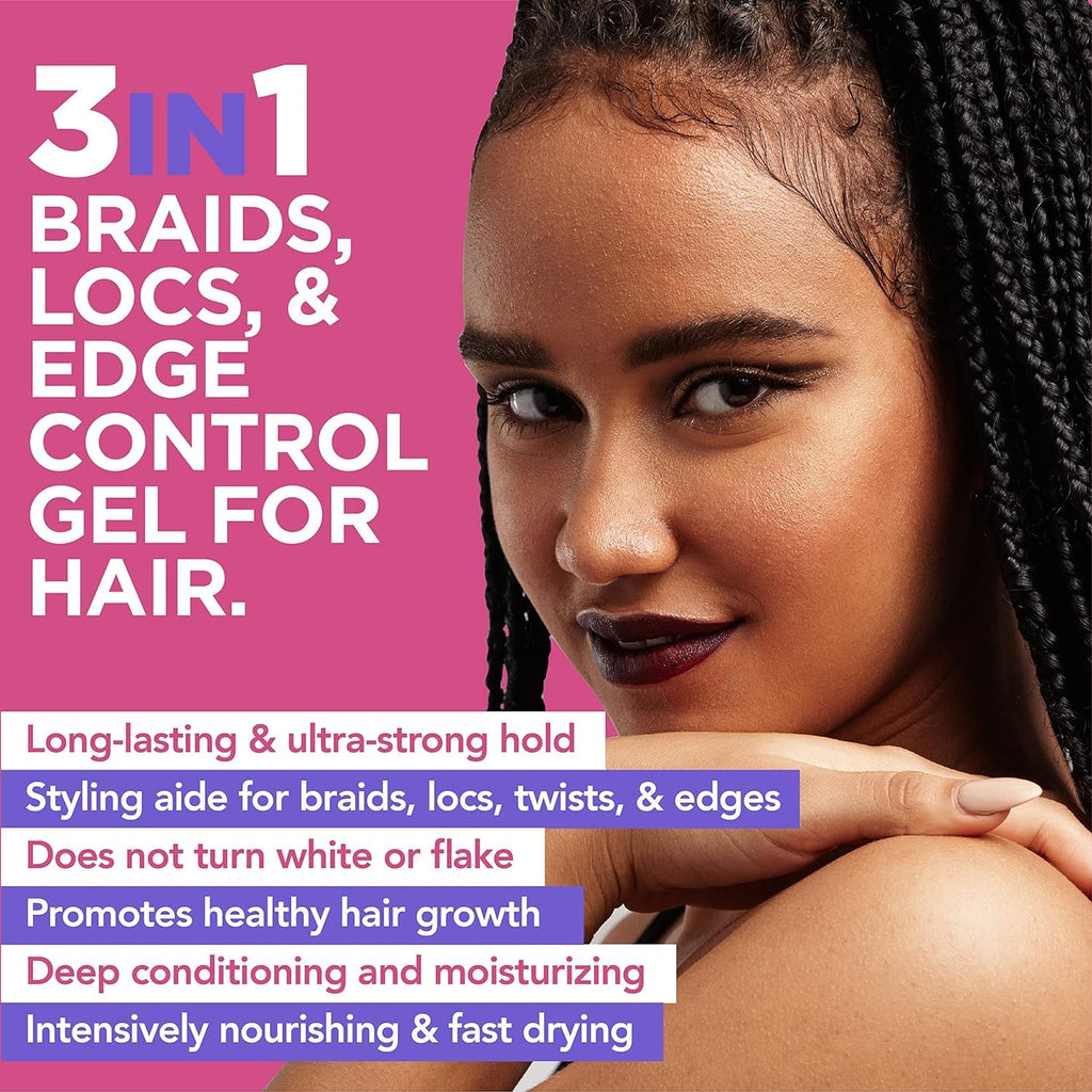Esha Hair Slick N Slay Braiding Gel Cocoa – Ultra Extreme Hold & Hydration