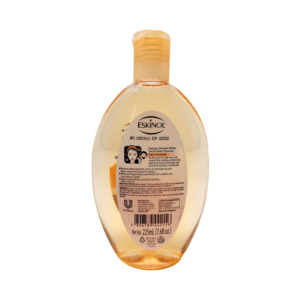 Eskinol Papaya Facial Cleanser 225 ml | 7.6 oz | Pack of 6