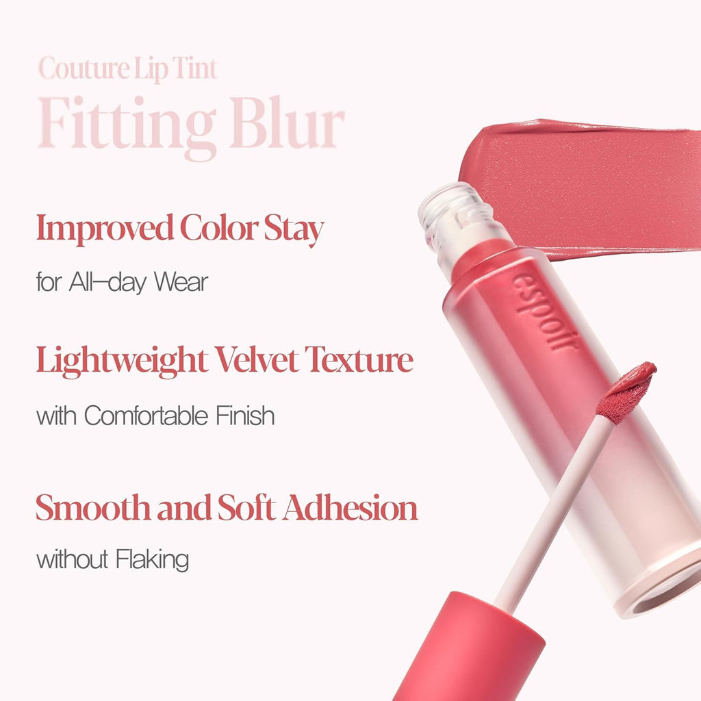 Espoir Couture Lip Tint Fitting Blur Rose Crema — Vegan, Lightweight Semi-Matte Lip Stain