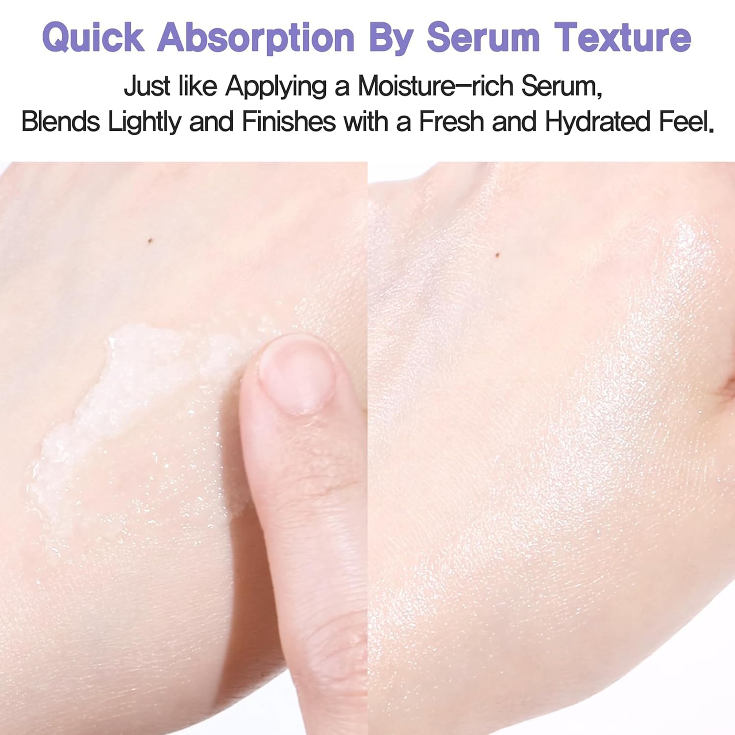 Espoir Water Splash Sun Serum SPF50+ PA+++ | 3,000ppm Caffeine for Puffiness & Elasticity, Lightweight Hydrating Sunscreen (1.69 fl oz) – Vegan
