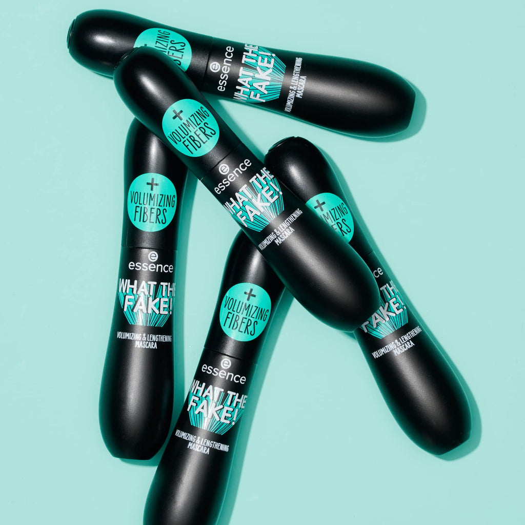 essence | What the Fake! Volumizing & Lengthening Fiber Mascara | 3-Pack – Paraben Free & Cruelty Free